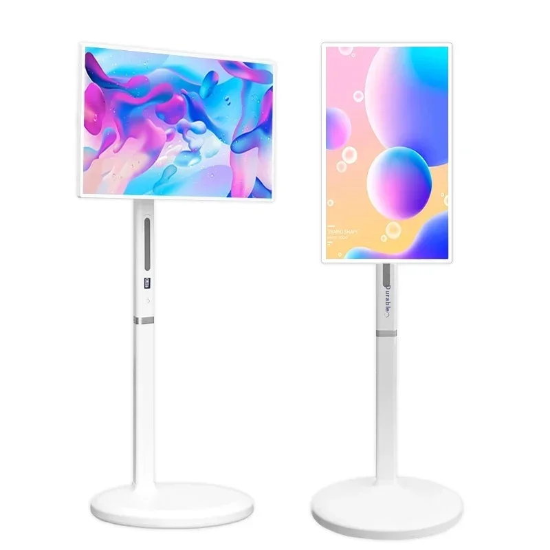 23,8-inch draagbare Smart TV Alles-in-één multimedia beweegbaar scherm voor binnen Draadloos display met tekstfunctie