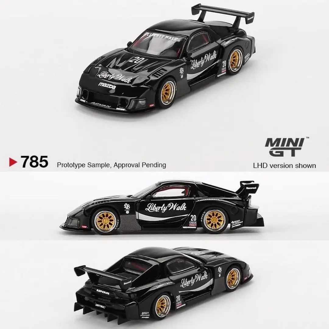 MODELO TSM MINIGT # 785 1:64 MAZDA RX-7 LB-Super modelo de coche de aleación fundida