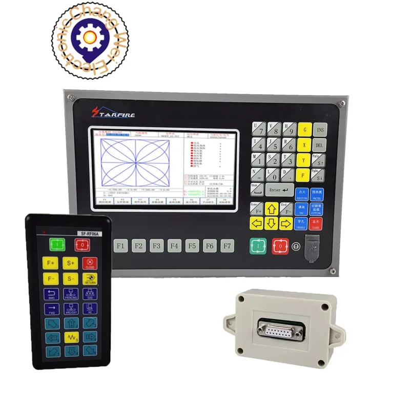 2-axis CNC system kit plasma flame cutting machine controller SF-2100C wireless remote control SF-RF06A