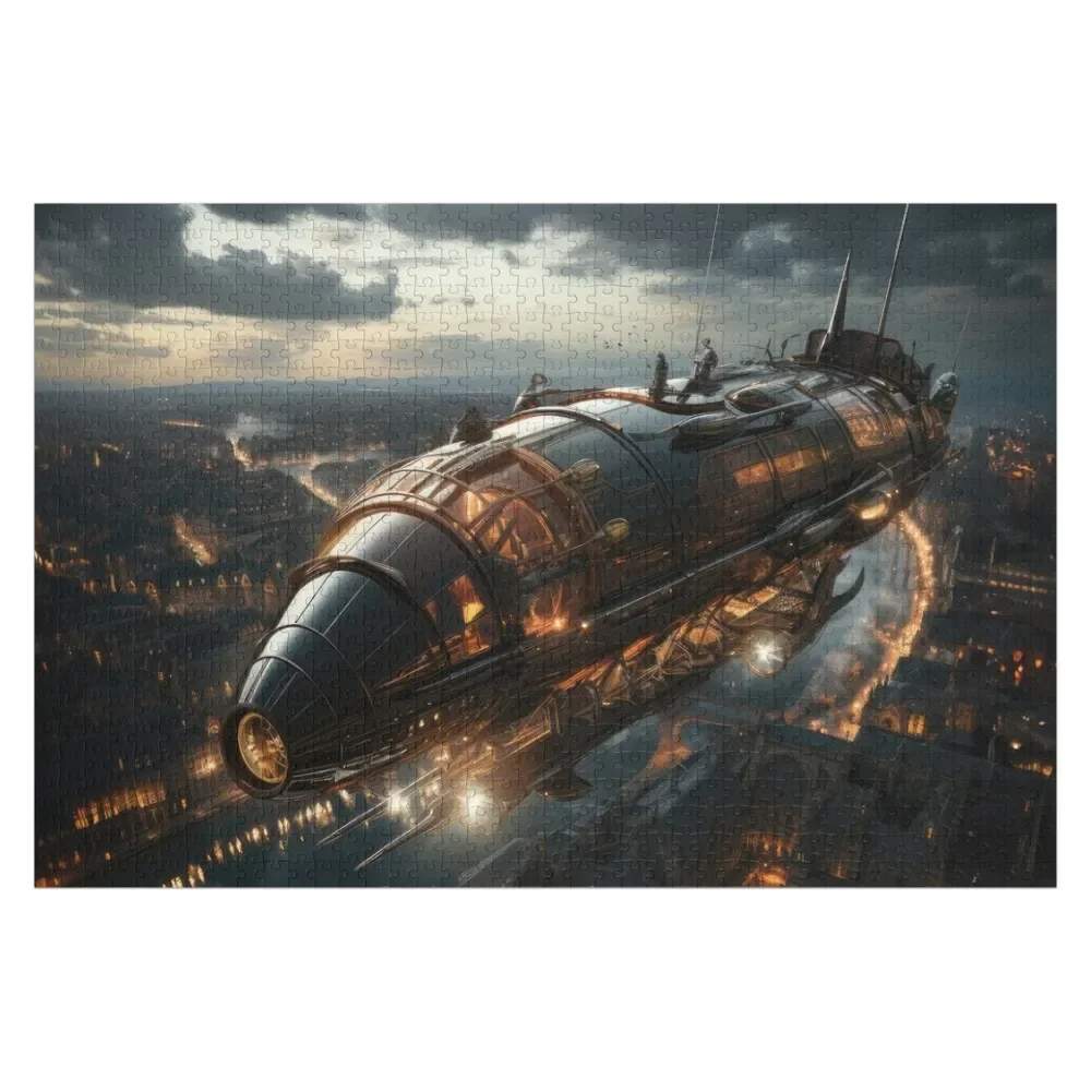 

Dieselpunk Airship 1 Jigsaw Puzzle Custom Wood Customized Photo Wood Animals Personalised Puzzle