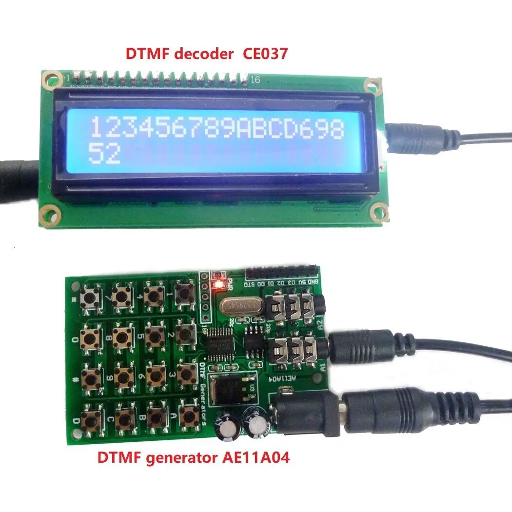 

Keypad DTMF Generator Audio Encoder Decoder LCD Display MT8870