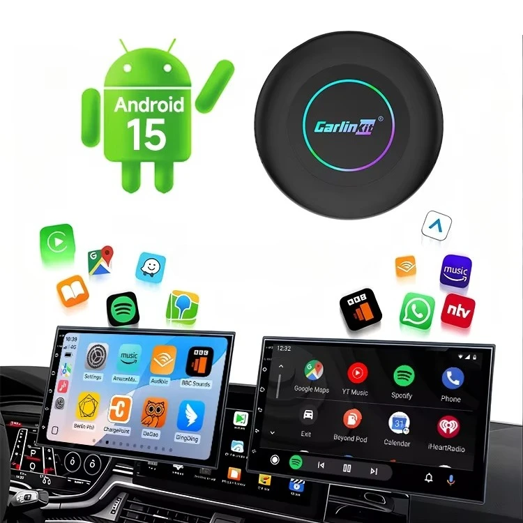 

STLFcarlinkit Android 15.0 8 ram 128 Rom Sm6350 512gb Car Tv Adapter Video Smart Ai Carplay Android Box for Cars youtube netflix