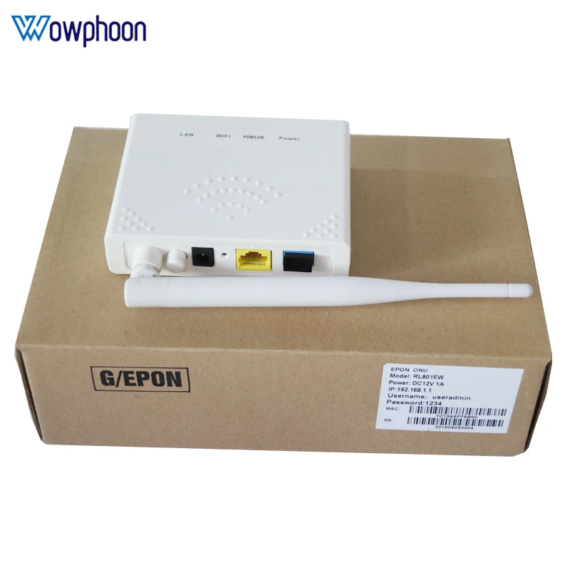 1GE ONU Gigabit ONU rl801ew optical network unit, FTTH router, English firmware customized