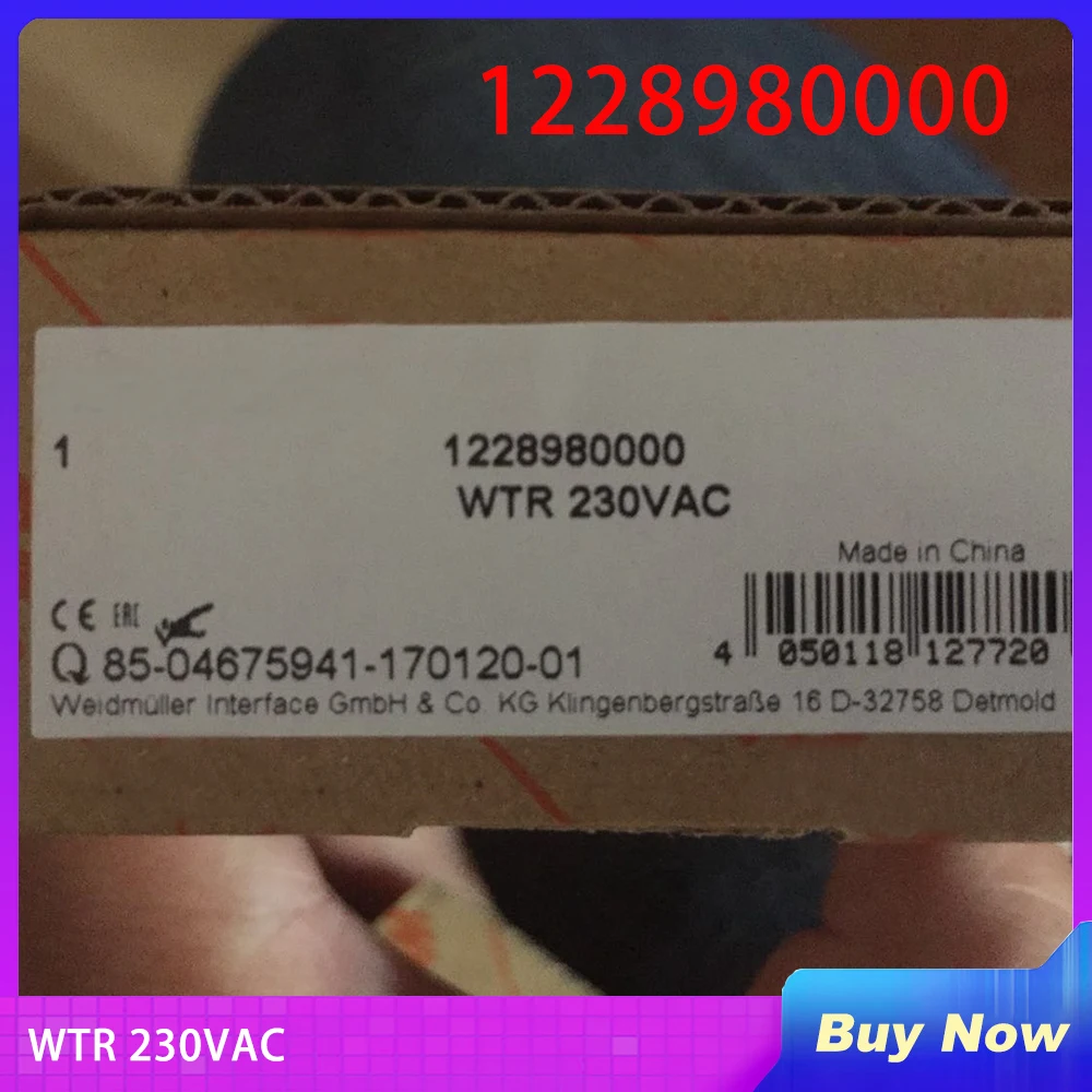 1228980000 WTR 230VAC For Weidmuller WTR Time On-delay Timing Relay