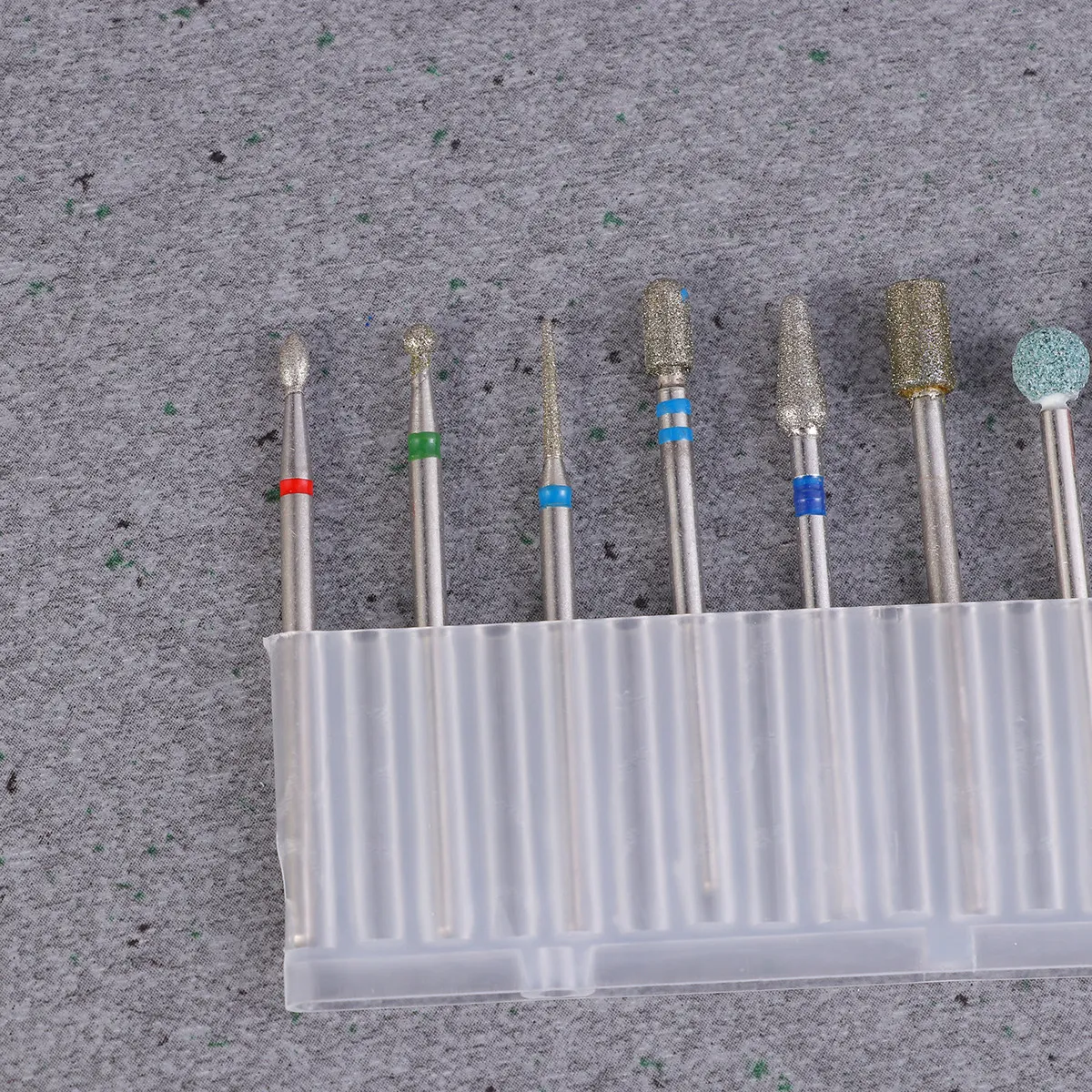 

10 Pcs Tungsten Steel Alloy Nail Drill Bits Set Portable Storage Case Nail Art Tool for Natural Artificial Nails Manicure Drill