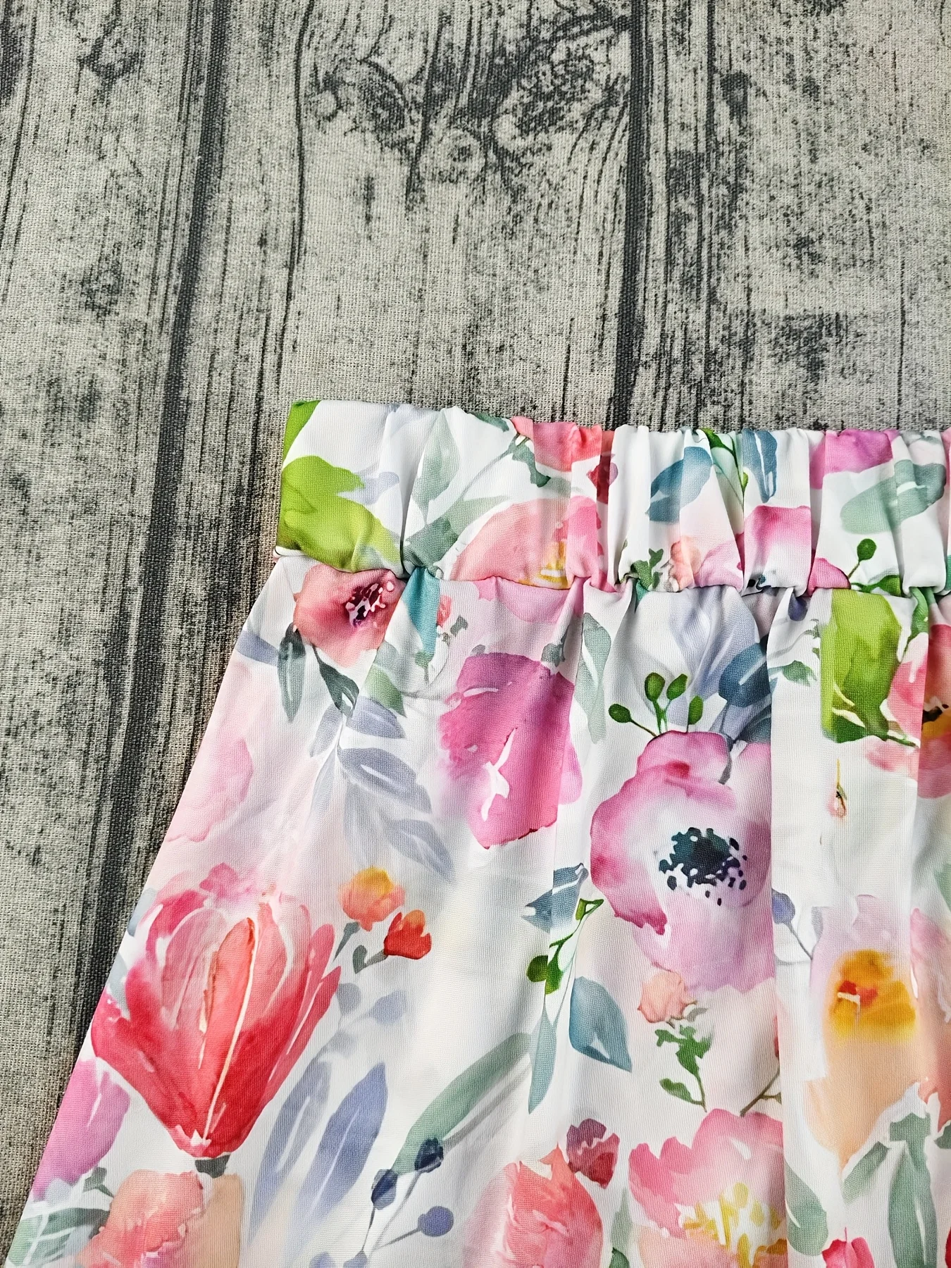 Luxy Trio Women'S Plus Size Floral Print Skirt - Elegant A-Line,  All-Over Print Design, Perfect for Casual & Formal Wear