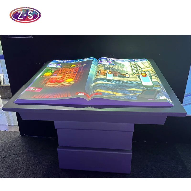 New Creative AR Interactive Electronic Flip Book For Exhibition Hall Sensory Interactive Projector System