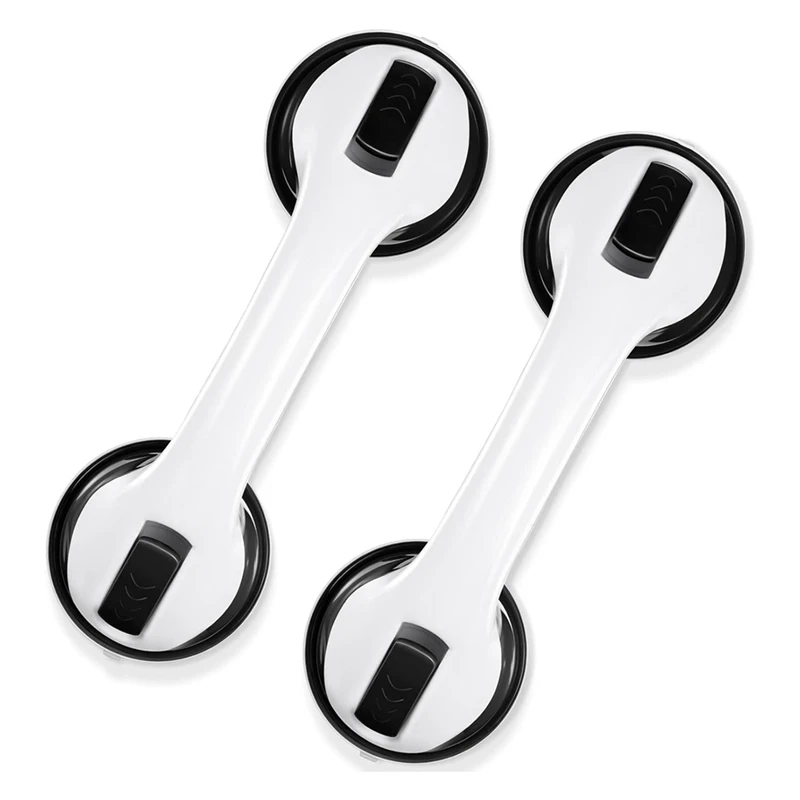 Promotion! 2 Pack Shower Handle 11.4 Inch Suction Shower Bar, Safety Bars For Shower Chair, Bathroom Grab Bar