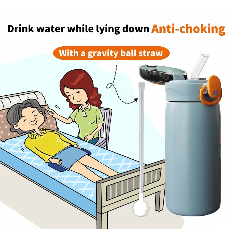 

460ml insulated cup anti choking cup bouncing cup with straw nursing cup