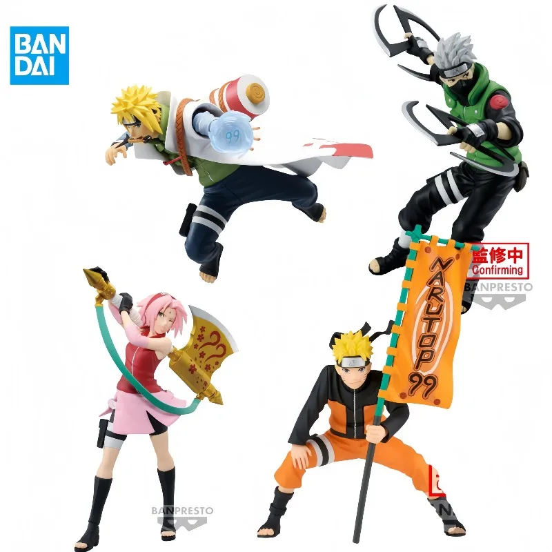 

Быстрая доставка. Оригинальные фигурки Bandai Spirits Naruto NARUTOP99: Наруто, Харуно Сакура, Узумаки Наруто, Хатаке Какаши, Намикадзе Минато.