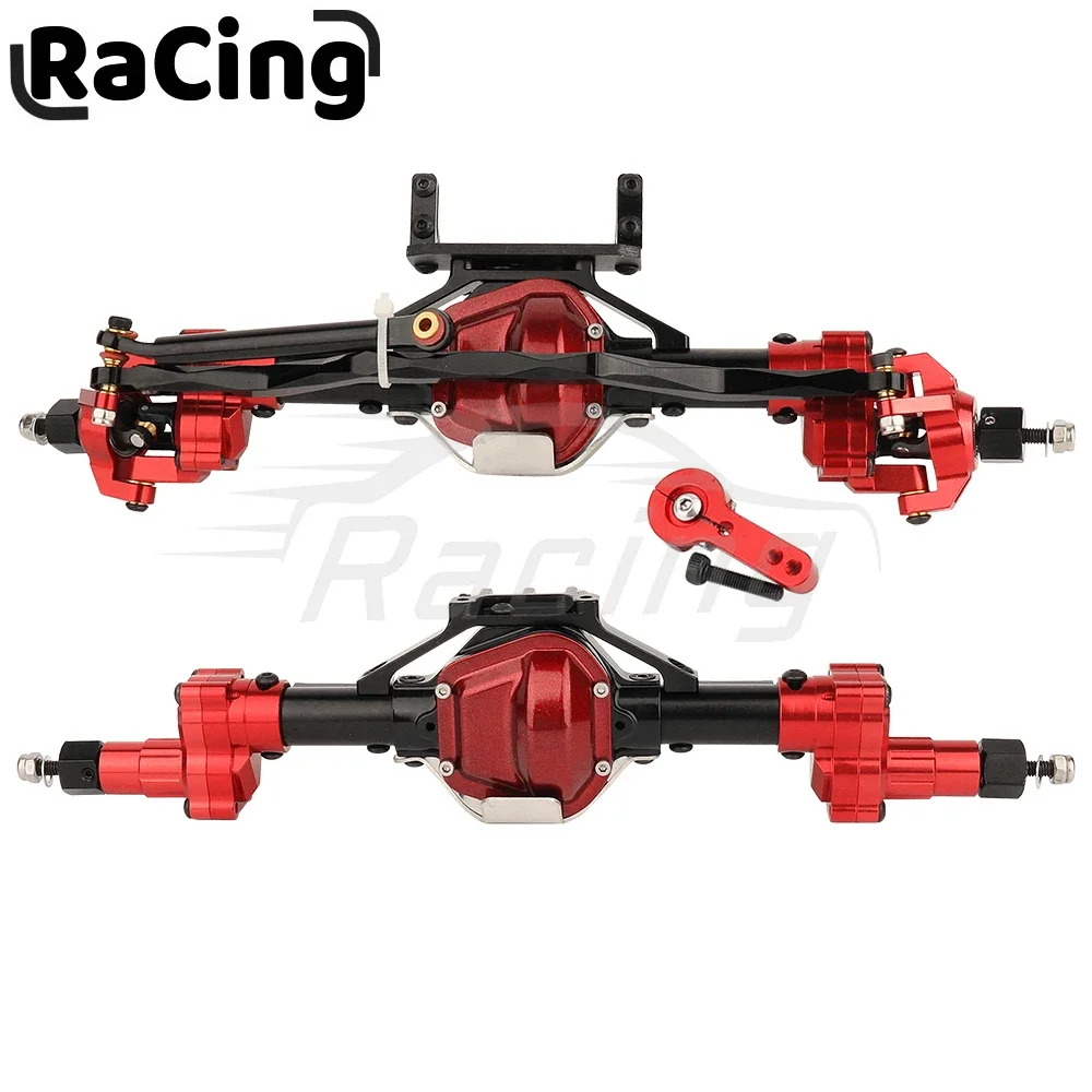 1/10 SCX10 I Heightened Scale Aluminum Alloy CNC Front Rear Portal Axle for RC Rock Crawler Car Axial SCX10 II Upgrade Parts