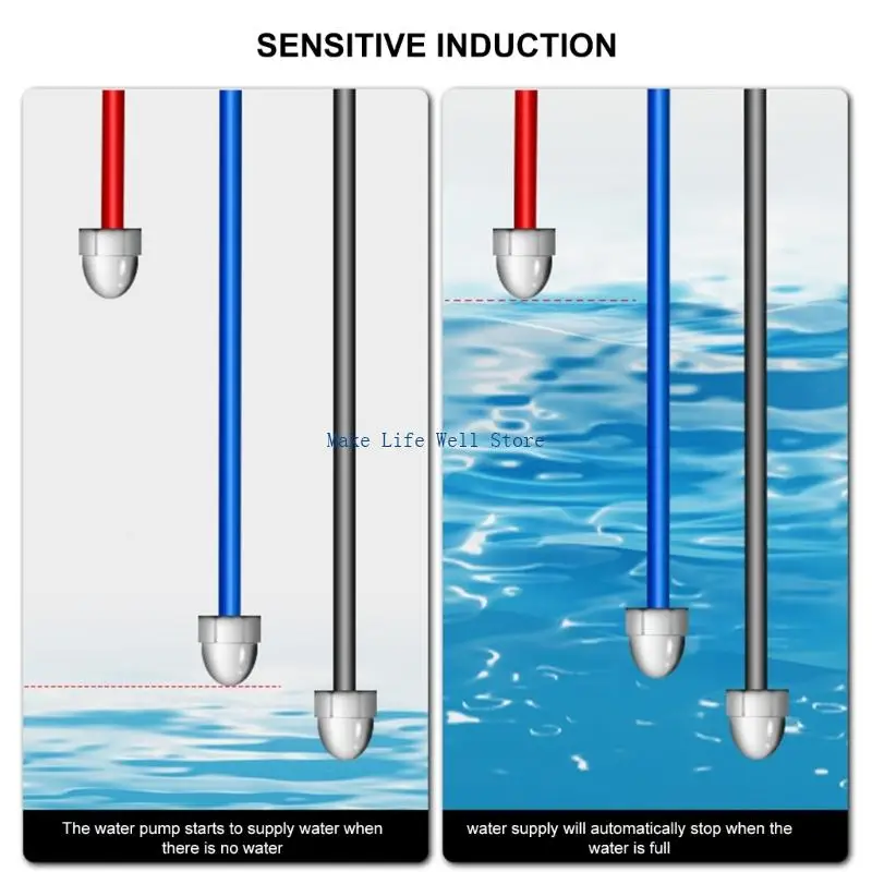 3Pcs Liquid Level Sensors Stainless Steel Induction Probe Enduring