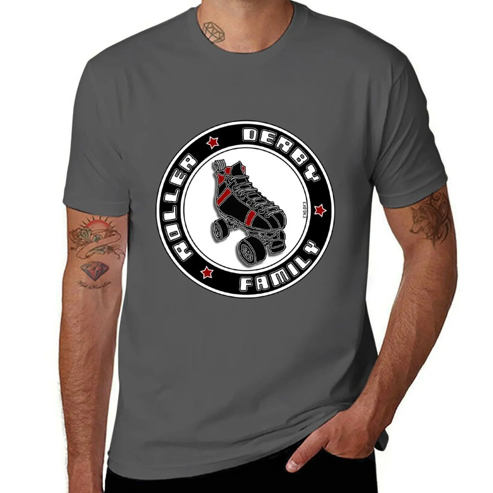 Roller Derby Family - Quads T-Shirt Utility Work Short Sleeve Top