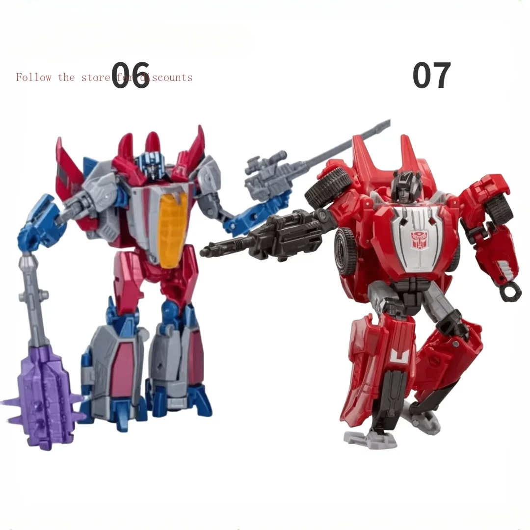 Takara tomy transformando brinquedos wfc ssge06 starscream ssge07 sidewipe rollbar barricada pvc modelo anime bonecas móveis brinquedo presente