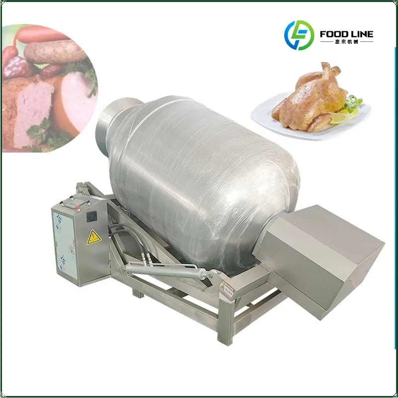 Automatic Vacuum Hydraulic Fish Beef Steak Lamb Vegetable Meat Dried Fruit Marinating Pickling Machine FL Customized