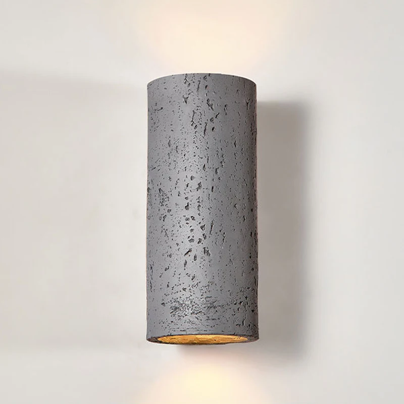 Imagem -04 - Nordic Led Wabi-sabi Cement Wall Lamp Retro Wall Lights Cabeceira Corredor Sconce Home Decoração Fixture Foyer Quarto e Restaurante