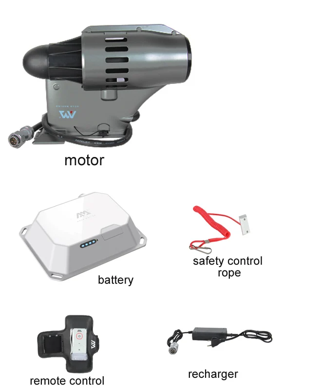 Slide-in Electric Paddle Board Motor 12V, Portable Kayak Thruster Engine with Armband Remote for Inflatable Boat Canoe