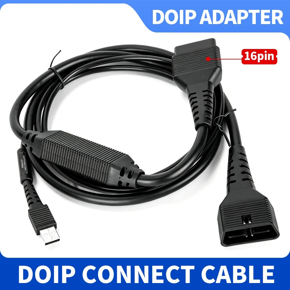 For Launch DOIP Adapter Diagnostic Extension Cable Car  Diagnostic Connector Fits CAR VII Diagnostic Interface Connection Wire