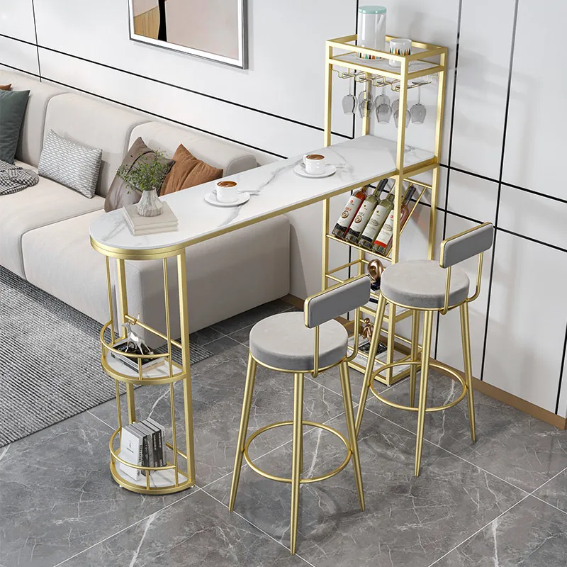 

Slate bar table, household partition, entrance wine cabinet, living room, dining room balcony, small apartment, high bar table