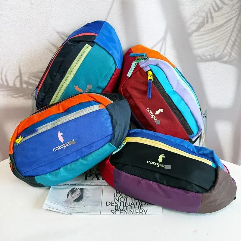 3L colorido elegante dopamina leve bolsa de cintura crossbody