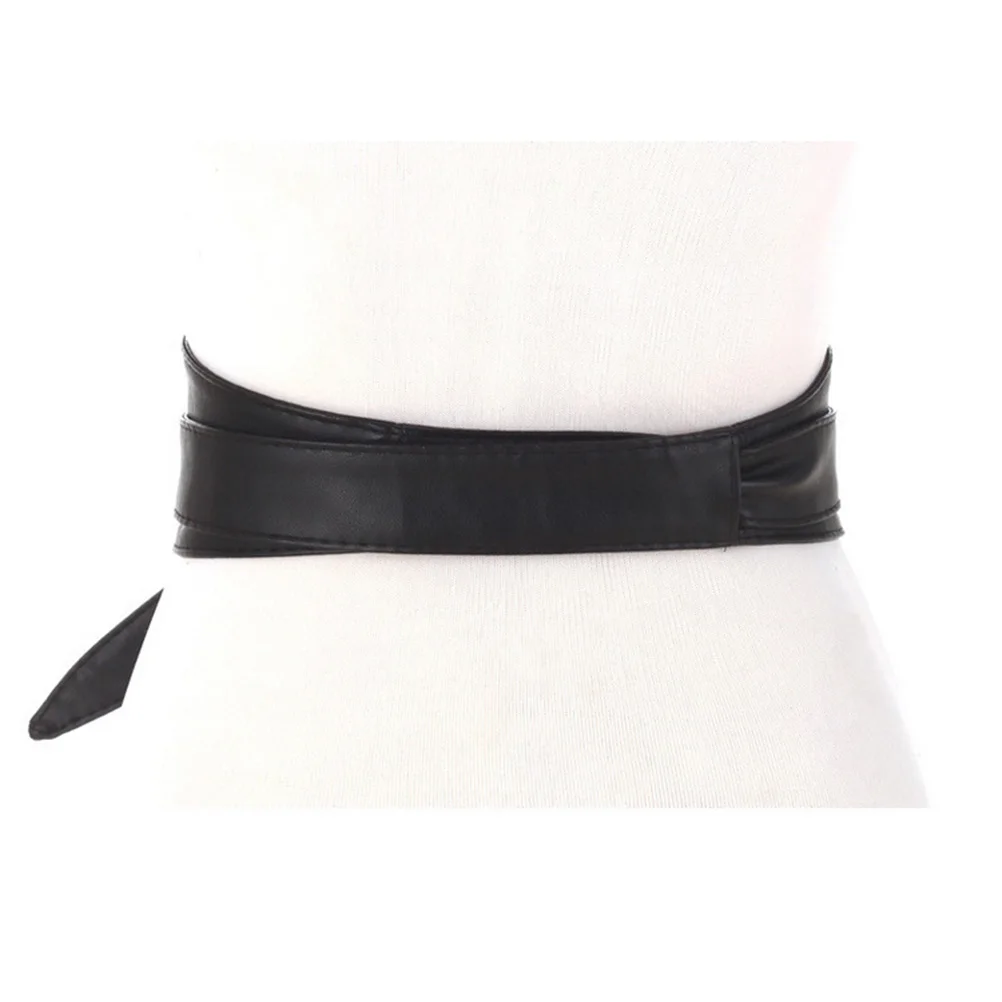 

1Pcs PU Tie Waist Belt for Dress Skirt Clothes Fashionable Stylish Embellishment Durable Flexible Comfortable