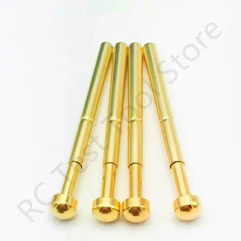 100PCS PA125-D Spring Test Probe PA125-D2 Test Pin P125-D P125-D2 Test Tool 33.35mm 2.02mm Needle Gold Tip Dia 2.50mm Pogo Pin