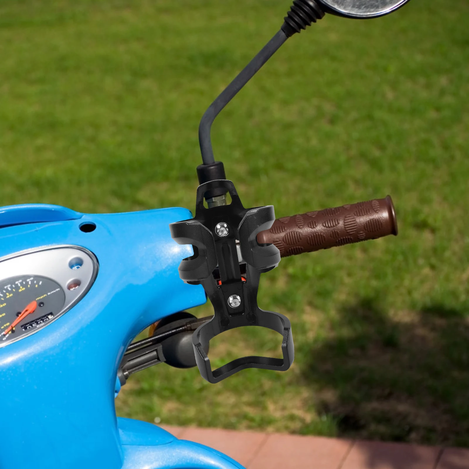 

Universal Fit Lightweight Motorcycle Water Bottle Holder Cup Organizer Drinks Mount Adapter For Outdoor Cycling Easy Install