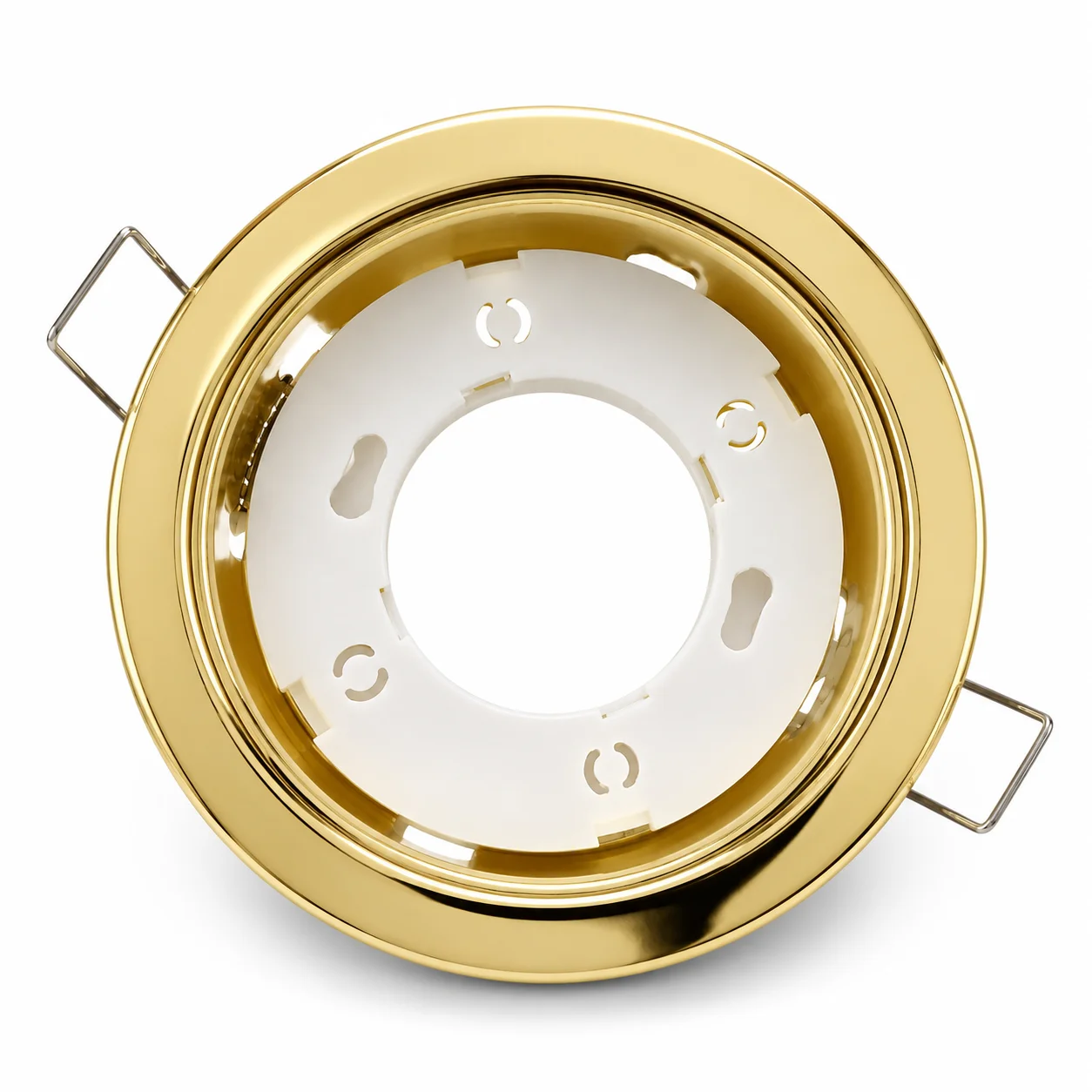 JOYINLED 1/2/6PCS GX53 LED Downlight Frame Recessed Ceiling Light 105mm Round Lamp Holder Socket Black Trim Fixture