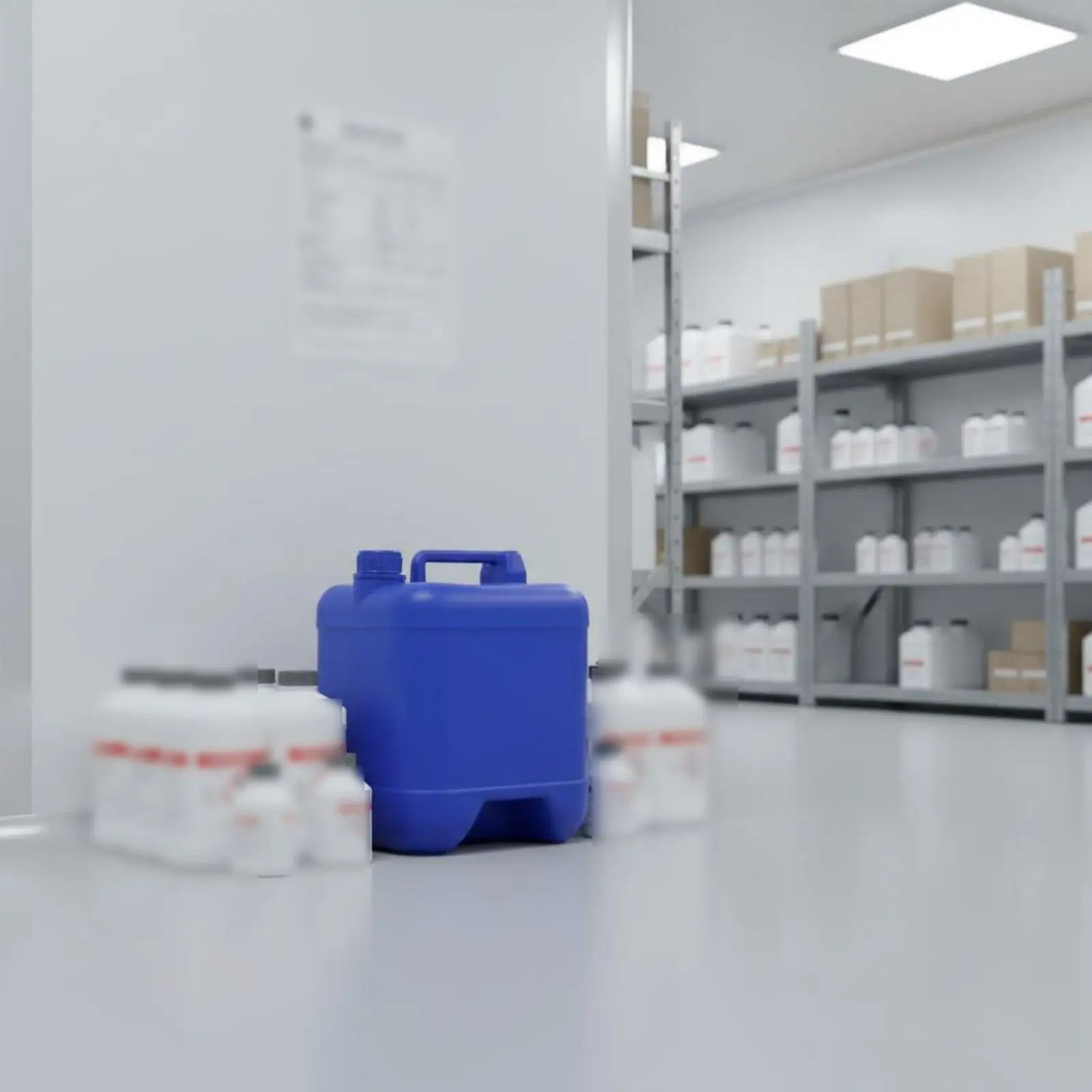 Industrieller Chemikalienbeständiger Eimer, Premium-HDPE-Trommel mit Verstärktem Boden für Flüssigkeiten in Werkstätten oder Lagerhäusern