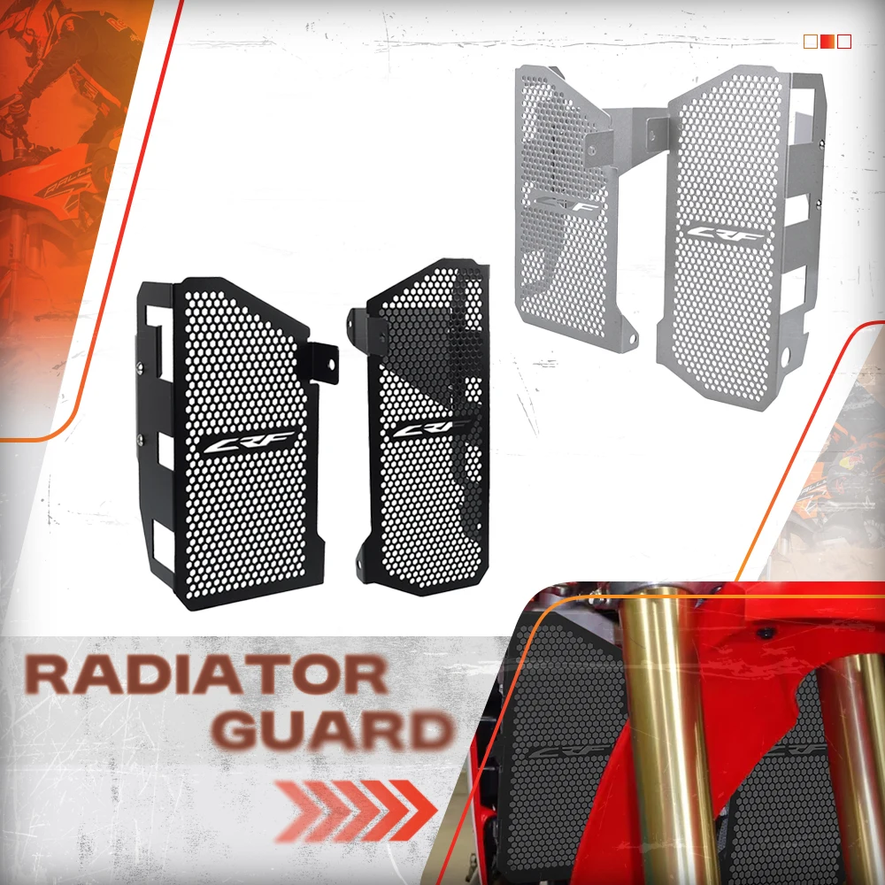

New Motorcycle Radiator Guard Grille Protection Cover For Honda CRF450L CRF450X 2019-2021 2023 2024 CRF450RL 2021-2022-2023-2024