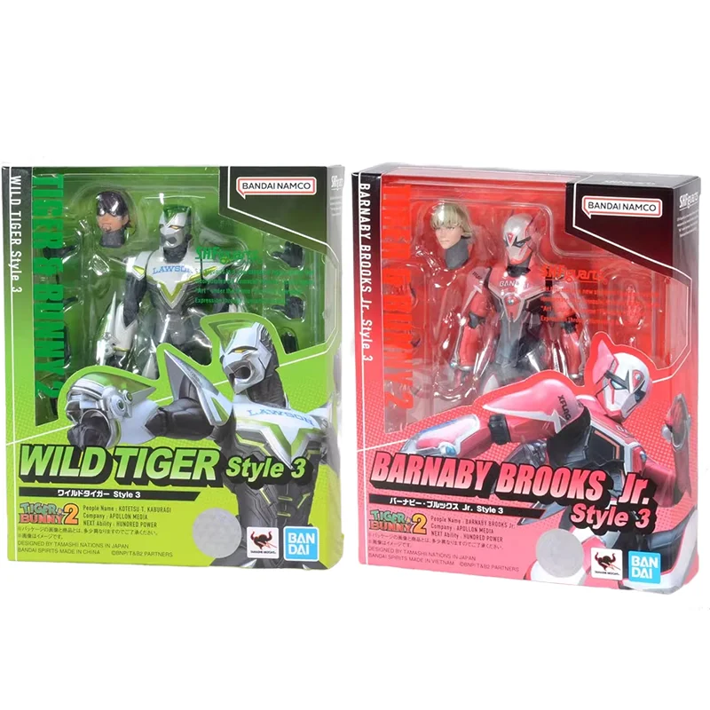 Originale Genuine S.H. Figuards SHF TIGER & BUNNY BARNABY turtle Jr. WILD TIGER Style 3 Bandai Anime Model Toys Action Figure