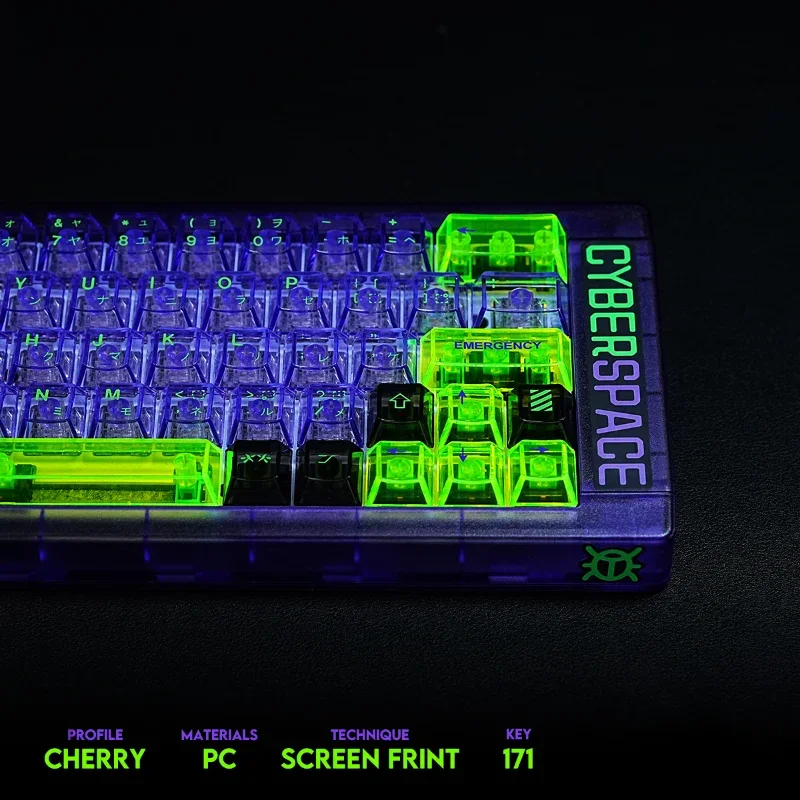Imagem -04 - Mecha Keycap Eva No.1 Keycap pc Penetração Completa Conjunto Completo 171 Chave Alta Penetração Desgaste Cherry Profile Key Cap