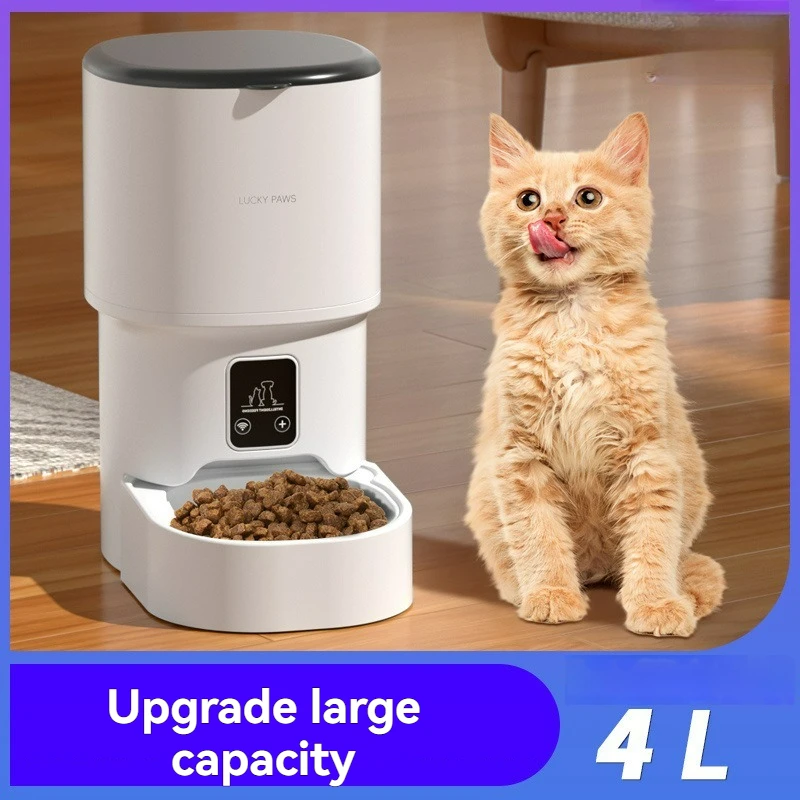 Heavy duty automatic gravity pet feeder 48h food supply, anti-chewing and non-slip design,environmentally friendly cats and dogs