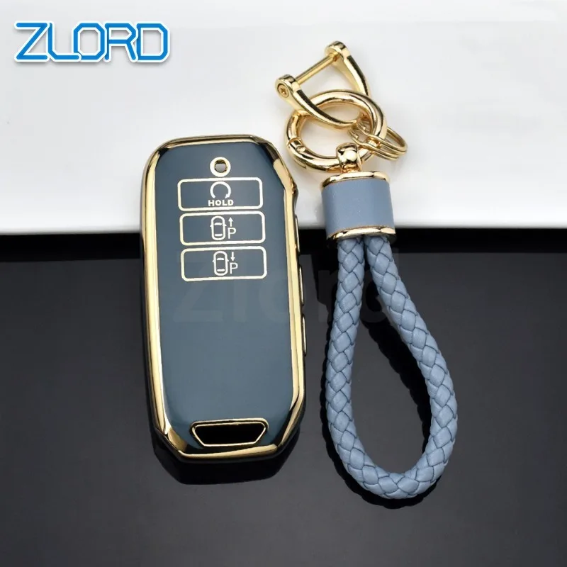 7 Buttons TPU Car Key Case Cover For Kia 2022 Sportage 2023 Niro Hybrid 2021 Sorento MQ4 2022 EV6 GT-Line K8 V6 Shell Fob Holder