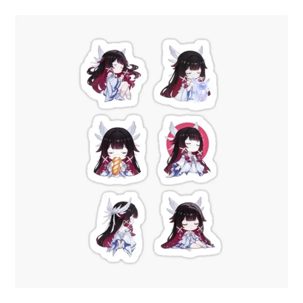 Columbina Kuutar Moon Genshin Impact Pack Sticker Car Window Bumpers Die-cut Vinyl Stickers Decorative Accessories
