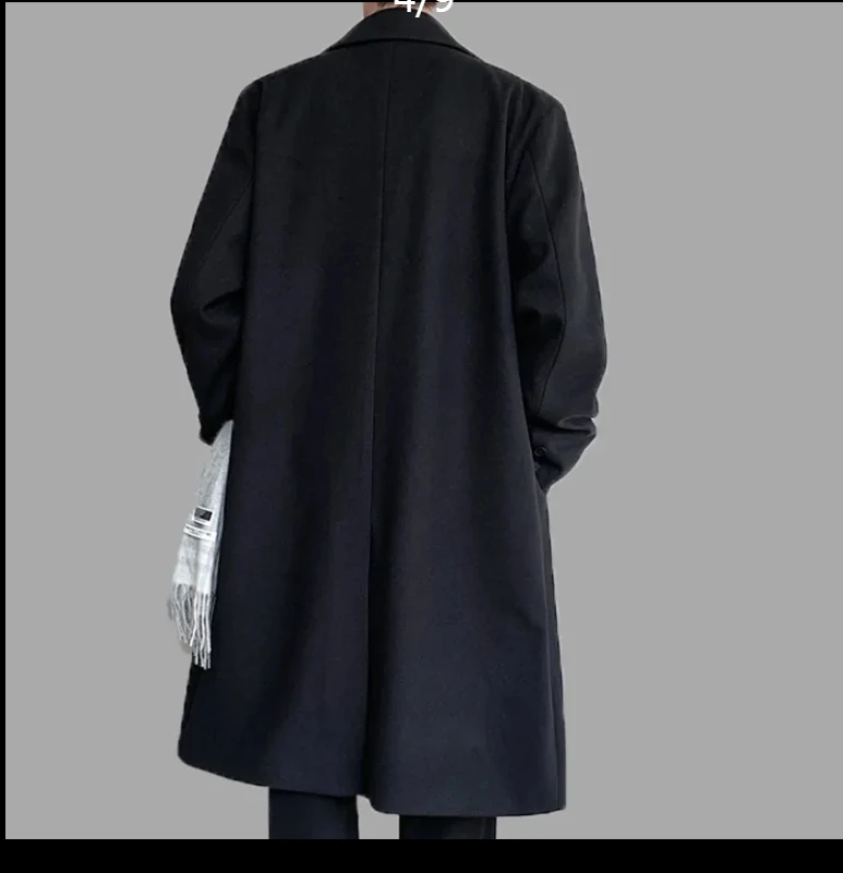 

Мужское тренч-пальто в стиле милитари с бахромой, свободного кроя, в стиле Харадзюку, черное, с дизайном на плечах, для осенних фестивалей, молодежная уличная культура