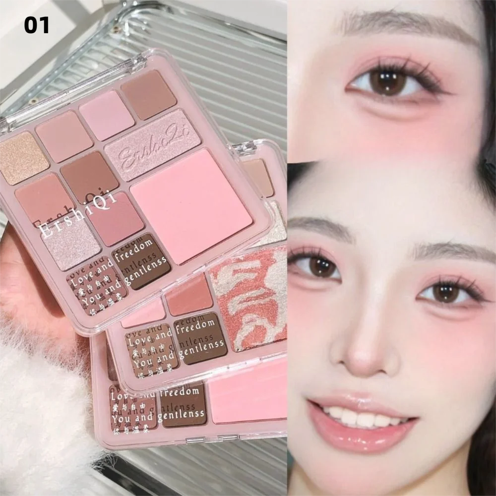 Nowa Paleta Cieni do Powiek 16 Kolorów Nude Blendable Matte Paleta Cieni do Powiek Narzędzie do Makijażu Oczu Długotrwałe Cienie do Powiek z Brokatem dla Dziewczyn