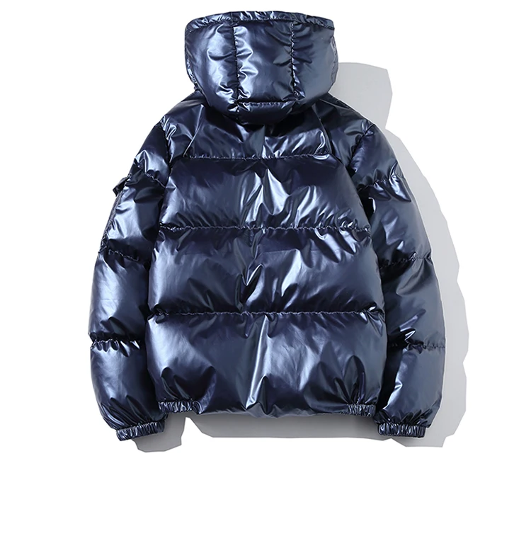 Inverno cor sólida parka jaqueta com capuz grosso 2023 nova quente harajuku casaco masculino casual zíper jaquetas à prova de vento outwear