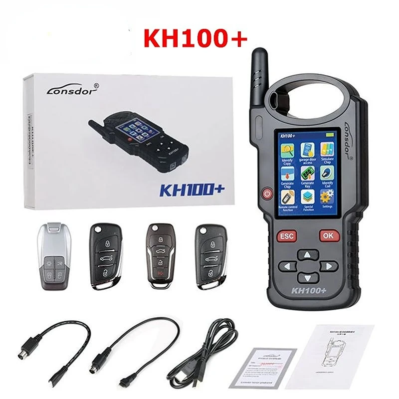 Original Lonsdor KH100+ Remote Maker Key Programmer KH100 + Support Generate Chip/Simulate Chip/Identify Copy/Remote Frequency