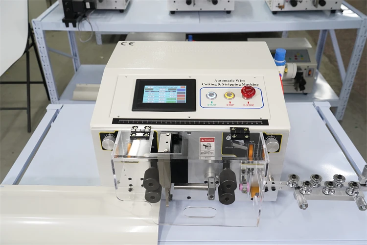 LY New SWT-608-HT2-6S 6-Wheels 550W Round Sheath Wire Peeling Stripping Cutting Machine with Touch Screen Control 220V 110V