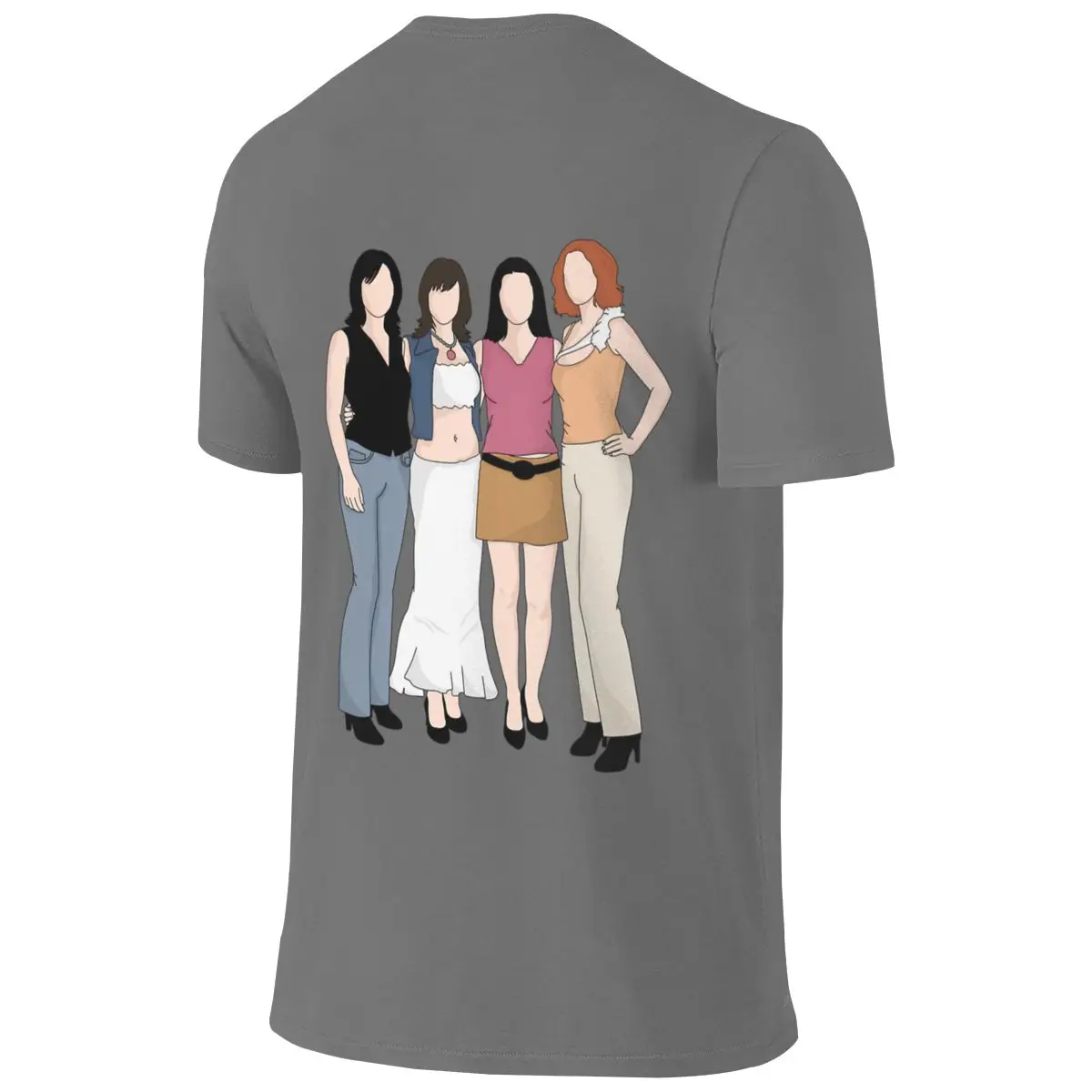 Prue Phoebe Piper And Paige (Charmed) Skin-Friendly Reversible T-shirt Urban Light Mature Small Patterns Men's T-shirts