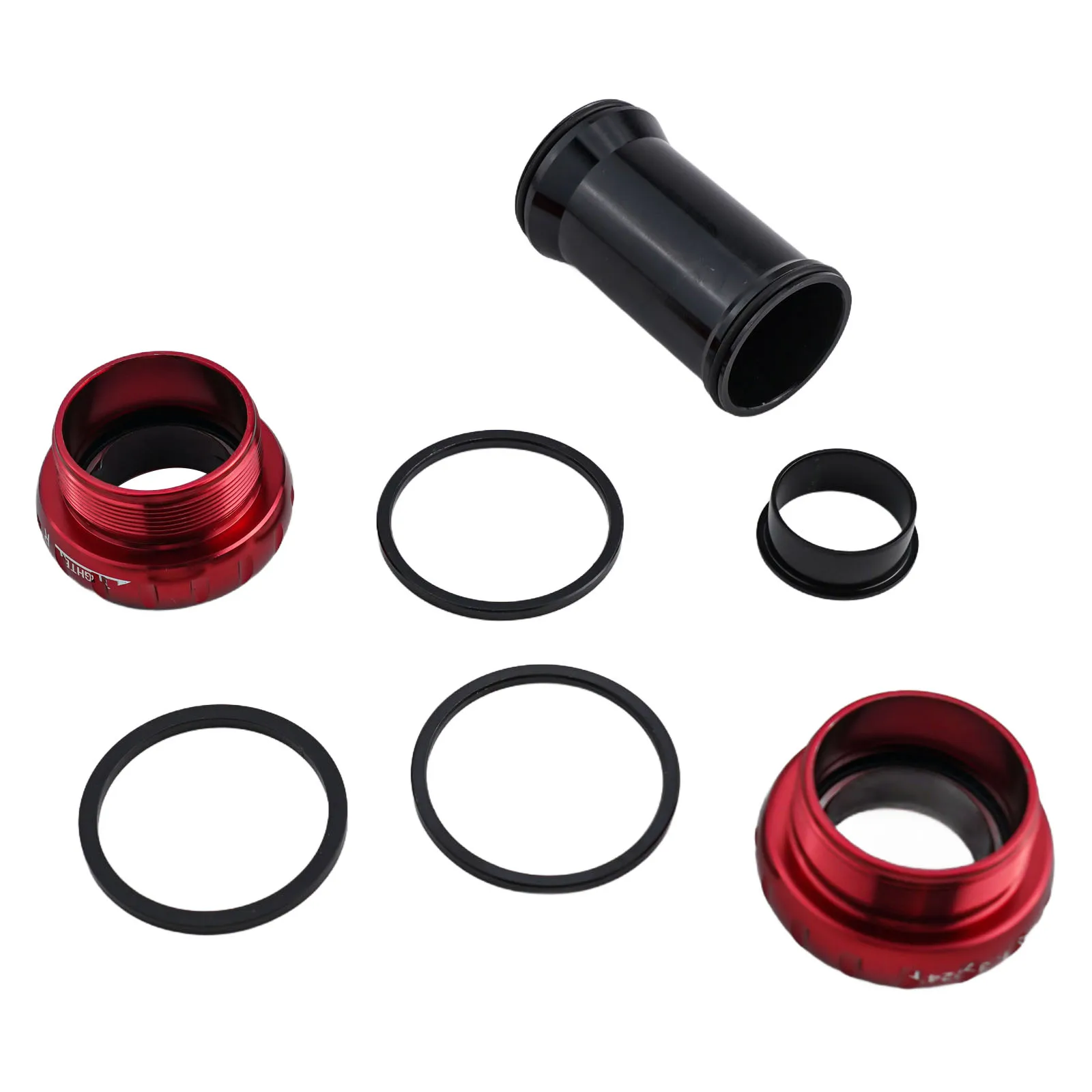 1pc  BB52 Bike Bottom Bracket Aluminum Alloy Bike Ceramic Ball Bearing Bottom Bracket 68-73mm  For-SHIMANO Bicycle Parts