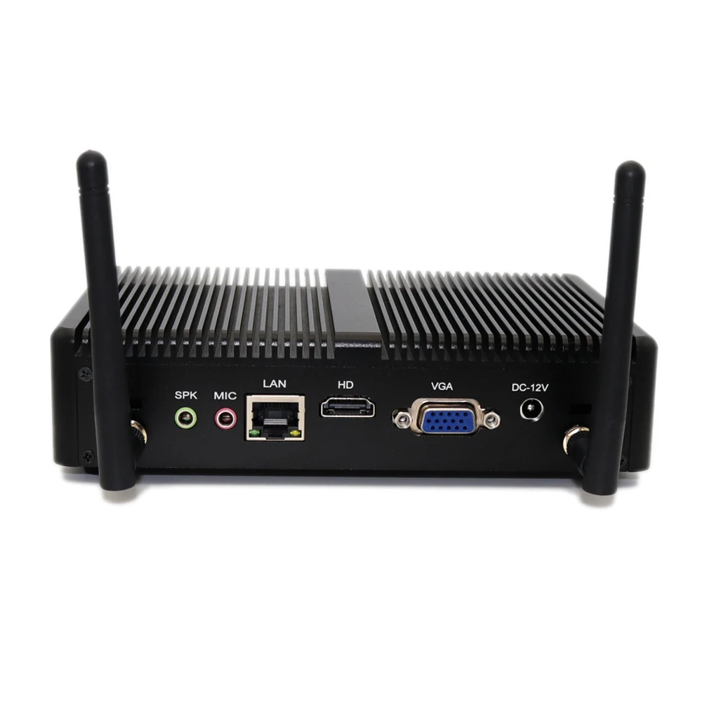 EGLOBAL Fanless Mini PC i3 4005U DDR3 6USB Low Consumption Mini Computer VGA HDMI WiFi Windows RJ45 Giga LAN Office Desktop PC