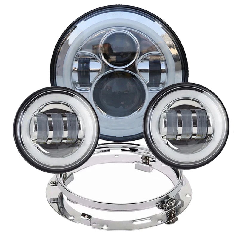 Motorcycle 7 inch Moto LED Headlight with 4-1/2