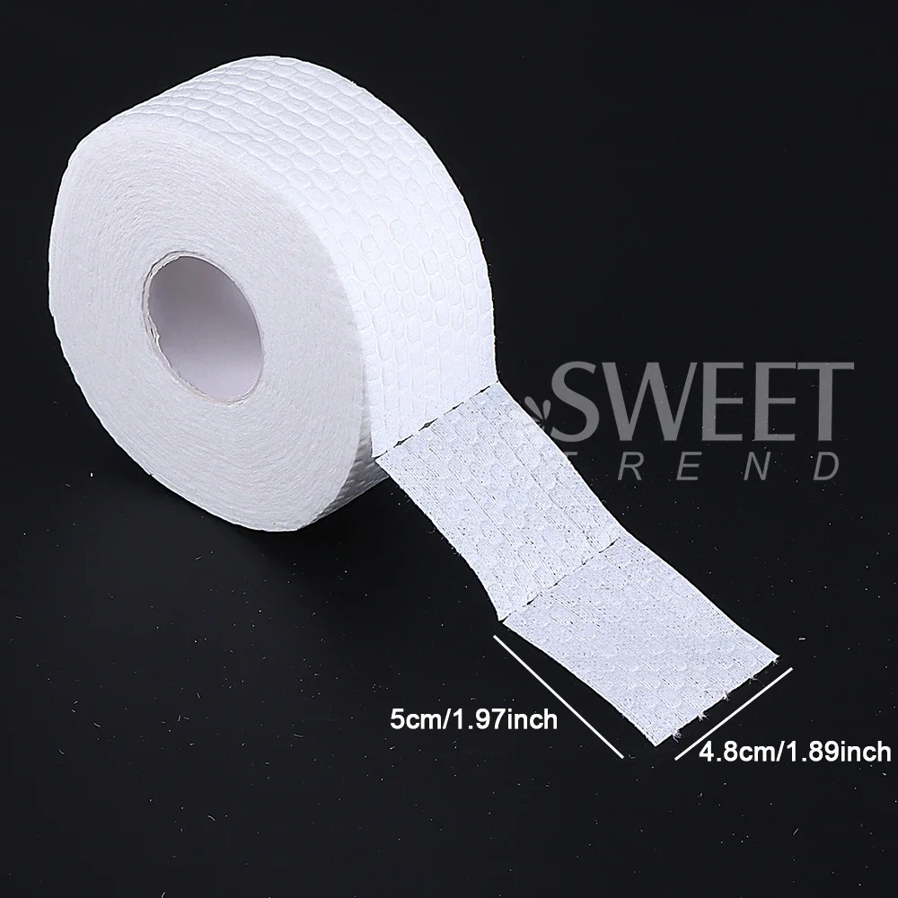 500/1000 قطعة مسمار مسح منصات القطن مسمار مانيكير مزيل طلاء الأظافر الأنظف ورقة نقع مسمار تنظيف مانيكير أداة لفة صغيرة مسح #4