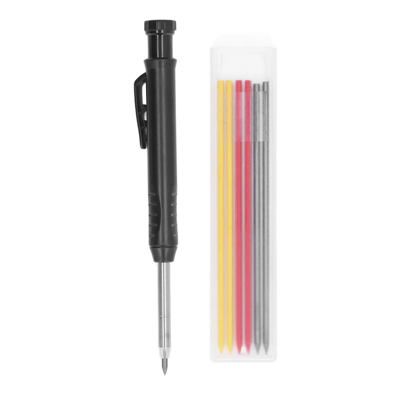 

2.8mm Woodworking Marking Pen - Black Tungsten Carbide Scriber with Replacement Refills for Precision Crafting