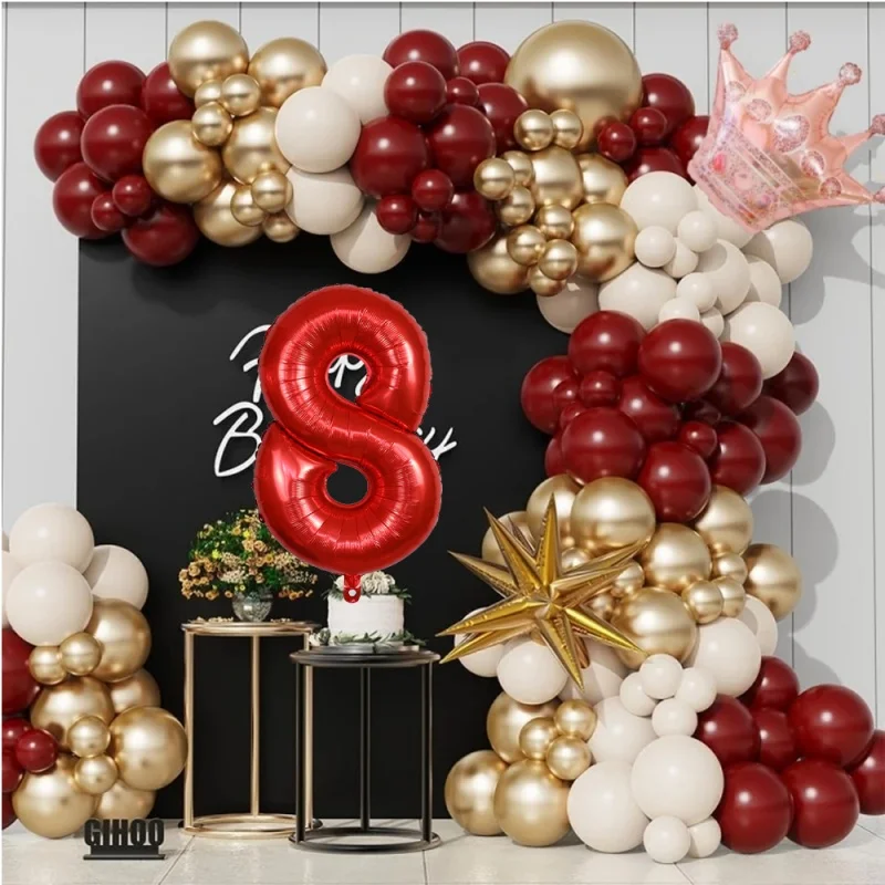 

Wholesale of 32-inch digital 0-9 digital aluminum film balloons for cross-border carnival Birthday party decoration balloons