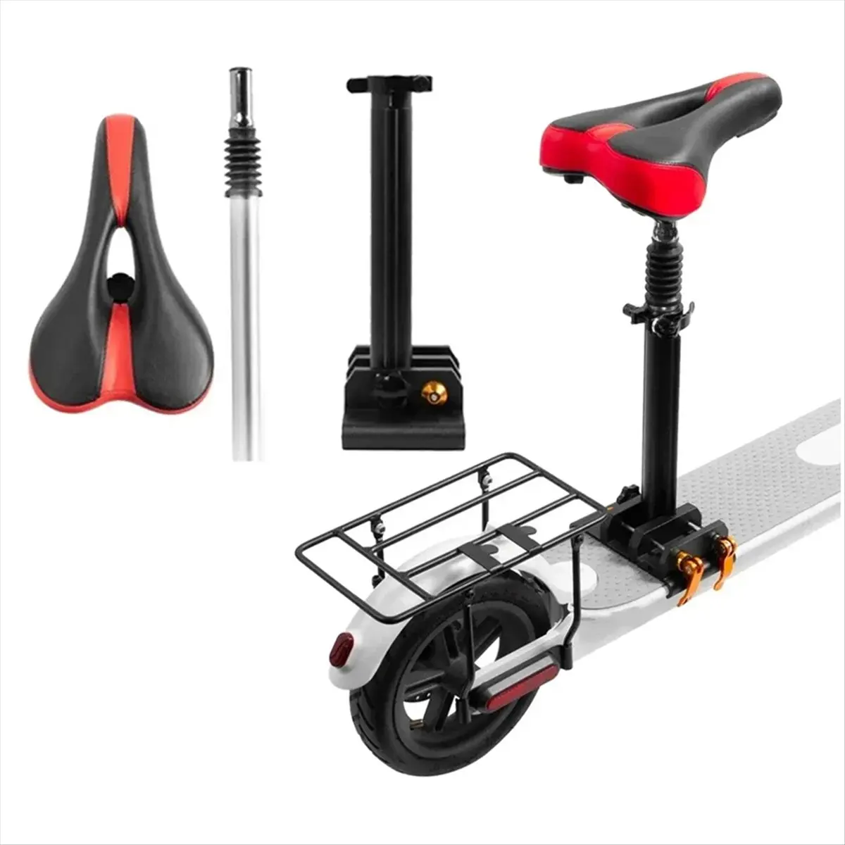 (X07A) Electric Scooter Seat for Xiaomi M365 Pro 1S Chair Foldable Height Adjustable Shock Absorption Folding Saddle Seats