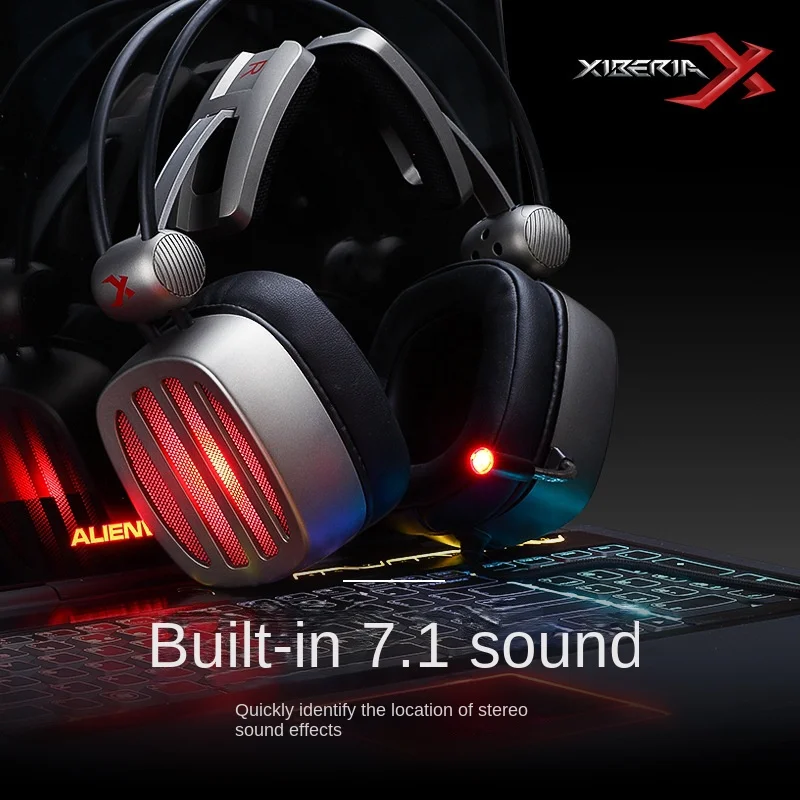 2023 New Siberian S21 Computer Headworn Esports Game Earphones for Listening, Positioning, and Earphones with Microphone