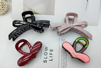 2025 New! Large Sweet Streamer Bow Shark Clip - Back - of - Head Disc Hairpin for Trendy Hair Accessories Plus Love Hairpin